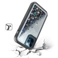 thumbnail image 4 of Kaleidio Case For iPhone 13 Pro (6.1") [Kleer Hybrid] 3-Piece Impact [Drop Protection] Shockproof See-Thru Cover [Black/Black Liquid Glitter], 4 of 4
