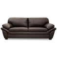 thumbnail image 2 of Sala de Piel Genuina Sofá y Love Seat ConfortoPiel  Genova Chocolate, 2 of 10