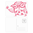 thumbnail image 1 of Cartoon Glasses Bird Protect Animal Pet Lover Postcard Set Birthday Mailing Thanks Greeting Card, 1 of 3