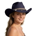 thumbnail image 1 of Western Frontier Style Cowboy Hat for Everyday Wear and Classic Rancher Sun Outdoor Adventure Riding Country Fashion Accessory, 1 of 4