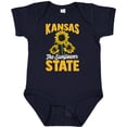 thumbnail image 3 of Inktastic Kansas the Sunflower State Boys or Girls Baby Bodysuit, 3 of 5