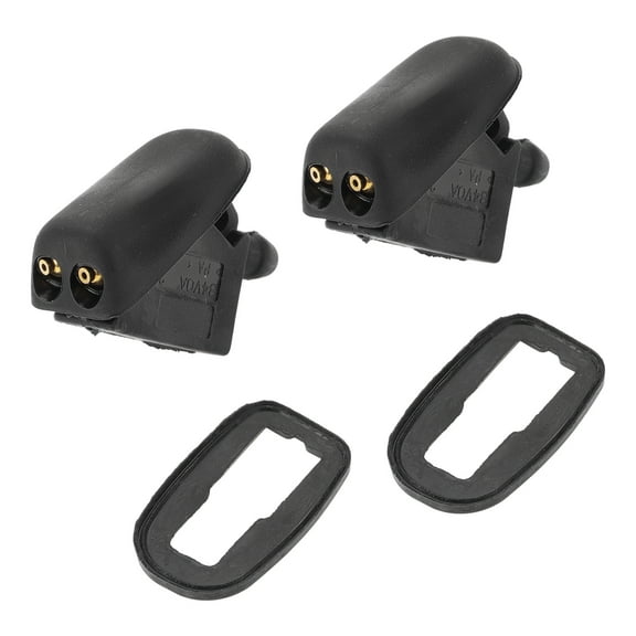 Unique Bargains 2 Pcs Windshield Washer Nozzle for Ford Fusion 2002-2012 ABS Black No.1442176