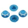 thumbnail image 4 of Tuercas de sujeción hexagonales de aluminio de 4 piezas para buje de de rueda modelo a 1: 8 de 17 mm Azul CUTICAT Tuerca de la rueda del coche RC, 4 of 6