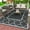 blackgray, variant on DEORAB 8'x10' Outdoor Rugs Waterproof Patio Reversible Plastic Carpet Camping Outside Mat,Coffee & Beige