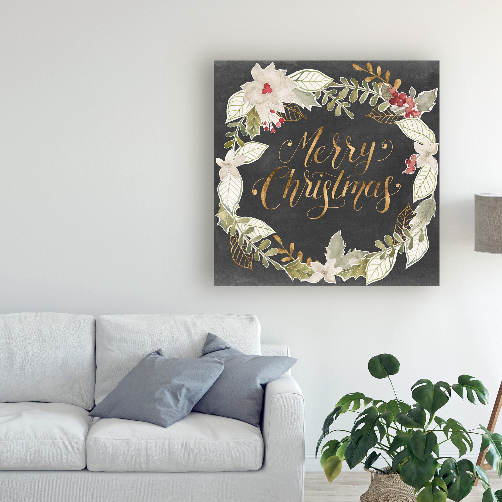 Trademark Fine Art 'Gilded Christmas I' Canvas Art by Grace Popp