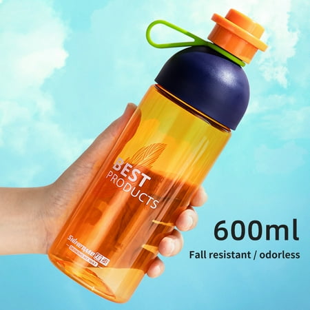 

ZIG 600ml Water Bottle Large Capacity Heat Resistant Plastic Compact Hiking Cycling Sports Water Bottle for Home