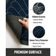 thumbnail image 4 of VUNATE Door Mat Outside Indoor Doormat Non Slip Rubber Welcome Mat Outdoor Mat for Front Door Entrance Absorbent Dirt Trapper Floor Mats for Home Low Profile Entry Rug Half Round Doormat 24"x35" Blue, 4 of 5
