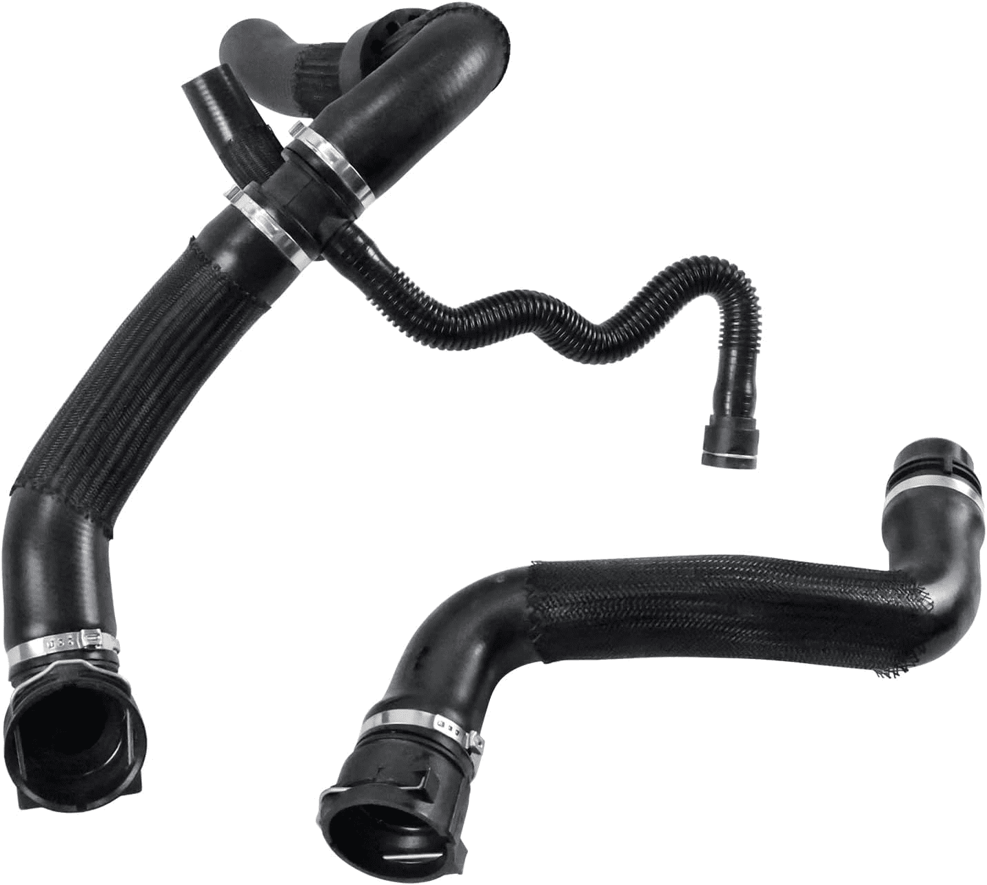 68249897AB Upper and Lower Radiator Coolant Water Hose For Jeep Compass 2.4L 2017-2022 53372349 68380330AA 68380330AB 68249896AC Cooling Coolant Reservoir Radiator Pipe