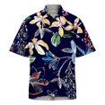 thumbnail image 1 of Camisas Para Hombre Manga Larga Camisa de manga corta con estampado digital 3d de ocio de tendencia de moda de playa de turismo de vacaciones de verano para hombres (BK2, 4XL), 1 of 4
