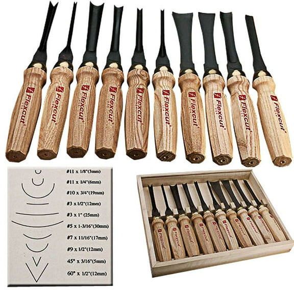Flexcut 10 Pc Deluxe Mallet Set