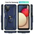 thumbnail image 2 of NIFFPD Galaxy A03S Case, Samsung A03S Case Ring Kickstand Hard PC Soft TPU Phone Cover for Samsung Galaxy A03S 5G Blue, 2 of 7