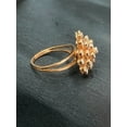 thumbnail image 3 of 1.09 Cts Round Brilliant Cut Natural Diamonds Snowflake Wedding Ring In Hallmark 14K Rose Gold, 3 of 13