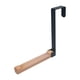 thumbnail image 4 of Gancho plegable para puerta, de metal y madera, resistente, con tira antideslizante. Negro, 4 of 7