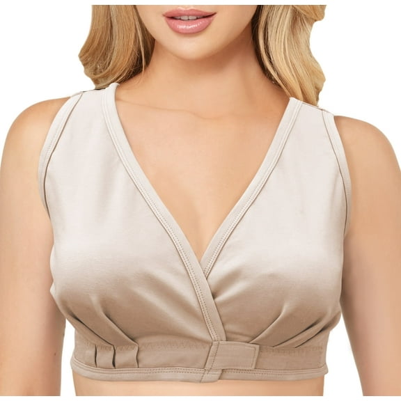 Alessandra B Adaptive Bra with Easy-On Velcro Closure Nude
