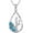 2_Silver, variant on Boho Turquoise Necklace S925 Sterling Silver Moon Phase Sun Cactus Western Turquoise Jewelry Birthday Christmas Day Gifts for Women
