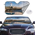 thumbnail image 2 of Kdxio Lighthouse Print Windshield Sun Shade,UV Rays and Sun Heat Protection,Sunshade for Car Windshield,Car Shade Front Windshield -, 2 of 6