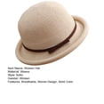 thumbnail image 7 of Skymirror Outdoor Hat Round Top Rolled Edge Trendy Soft Fine Workmanship Daily Wear Lightweight Weave Design Fisherman Hat Summer Accessories, 7 of 7