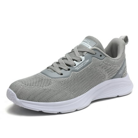 

Light Gray Mesh Sneakers Super-Lightweight & Breathable Running Shoes Women‘s Active Gym Footwear