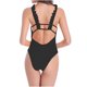 thumbnail image 4 of Trajes de baño de una pieza para mujer, traje de baño camisola de encaje de color sólido, traje de baño bikini sin espalda de cadera alta, traje de baño para mujer, 4 of 4