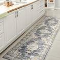 thumbnail image 4 of JONATHAN Y WASHABLE 2 x 8 Runner Rug, Bausch Bohemian Distressed Chenille - Dark Gray/Yellow, WSH201C-28, 4 of 9