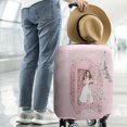 thumbnail image 4 of Travel Luggage Cover Suitcase Protector Fits 18-32 Inch Luggage Wheel Covers Patterned Travel Related Items Flower Luggage Protector Elastic Luggage Anti-scratch Suitcase Cover XL, 4 of 5