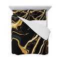 thumbnail image 7 of Black Gold Marble Twin Size Down Alternative Comforter, Lightweight Comforter Quilt Bedding Set with Pillow Shams Modern Geometric Textured All Seasons Bed Comforter Duvet Insert 68"x86", 7 of 7