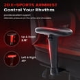 thumbnail image 5 of JONPONY Big and Tall 500lbs Gaming Chair with Bluetooth Speakers, Gamer Chair with Footrest and Lumbar Support & 360-Swivel Seat, Ergonomic Gamer Chair with Headrest, Red, 5 of 9