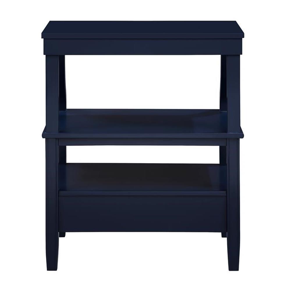 Comfort Pointe Newton Midnight Blue Wood Storage 1-drawer Nightstand