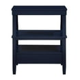 thumbnail image 6 of Maklaine Transitional Midnight Blue Wood Storage 1-drawer Nightstand, 6 of 9
