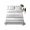 White, variant on King Size Flat Sheet Only, Boho Black White Modern Stripes Soft Brushed Microfiber Bed Sheets, Farmhouse Abstract Art Hotel Quality Breathable Bedding Top Sheet, Easy Care, 105"x98"