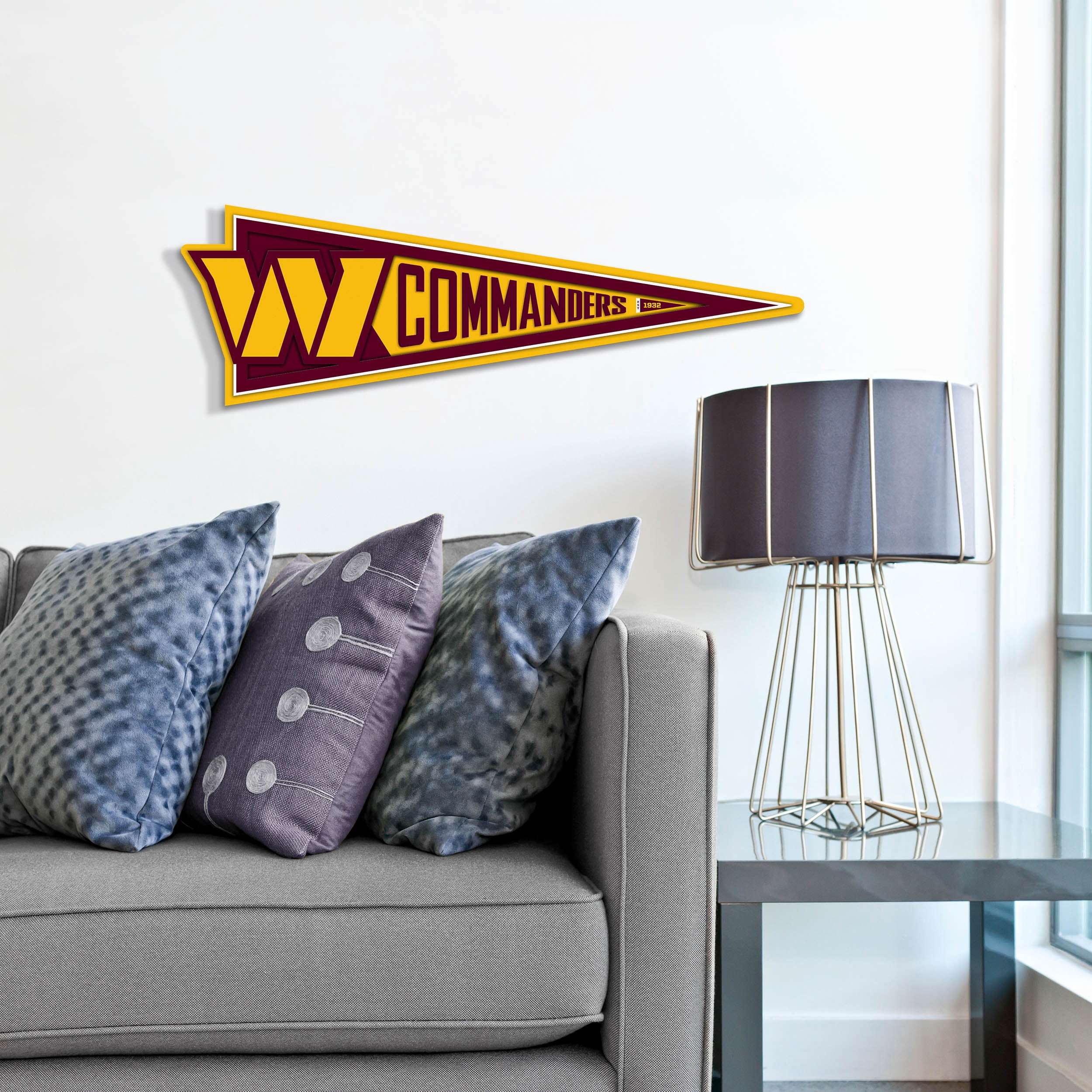 YouTheFan NFL Washington Commanders Pennant Sign