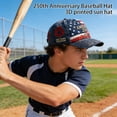 thumbnail image 4 of 250 Anniversary USA Hat, United States 250th Commemorative Hat, 3D Printed Baseball Caps , Adjustable 250 American Cap-I, 4 of 6