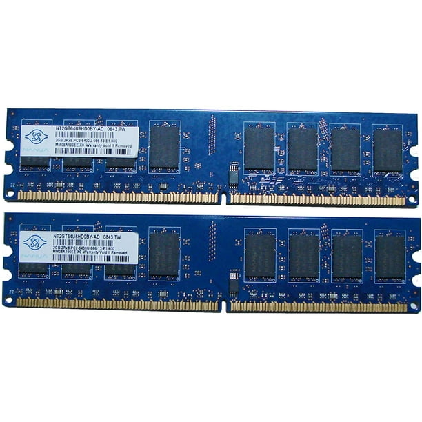 Nanya NT2GT64U8HD0BY-AD 4GB 2 x 2GB PC2-6400U DDR2 800 NonECC Desktop
