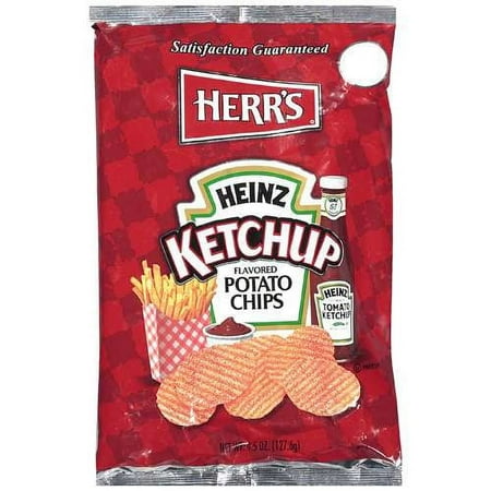 Herr's Heinz Ketchup Flavored Potato Chips, 4.5 Oz.