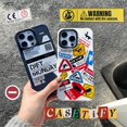 thumbnail image 2 of Casetifg Marca Con Caja De Moda Dinosaurio Pegatina Funda Para Teléfono iPhone 11 12 13 14 Pro Max 14 Plus Silicona Suave Carcasa Líquida De Lujo A Prueba De Golpes Cubierta Trasera, 2 of 4