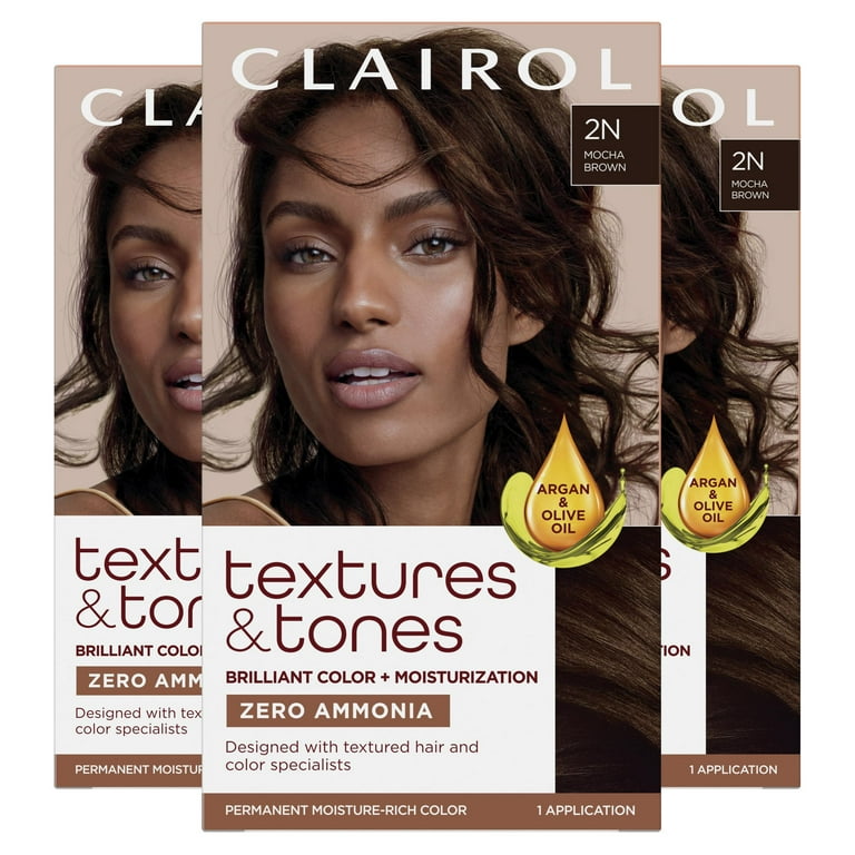 Clairol Textures & Tones Hair Dye Ammonia-Free Permanent Hair
