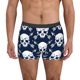 thumbnail image 1 of Balery white arrow Skull Calzoncillos bóxer para hombre, ropa interior de algodón suave y transpirable con cinturilla de nailon-Large, 1 of 5