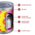thumbnail image 4 of 12oz Tumblers Rainbow Tie Dye Mandala Pattern Vacuum Insulated Stainless Steel Travel Tumbler Cups Mug with Lid and Straw for Beer,Coffee,Beverages with Cleaning Brush for Cold & Hot Drinks, 4 of 5