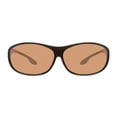 thumbnail image 2 of Solar Shield Dioptics Unisex Rectangle Tortoise Sport Sunglasses Brown, 2 of 6