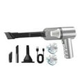 thumbnail image 2 of Hand Vacuum Cordless Rechargeable,Handheld Car Vacuum Cleaner 120W Powerful Suction Small Car Vacuum Cleaner Mini Dusts Buster with Usb Portable Vacuum Cleaner,Silver, 2 of 9
