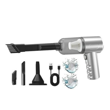 Uhuya Handheld Car Vacuum Cleaner 120W Powerful Suction Small Car Vacuum Cleaner Mini Dusts Buster with USB Portable Vacuum Cleaner Sliver