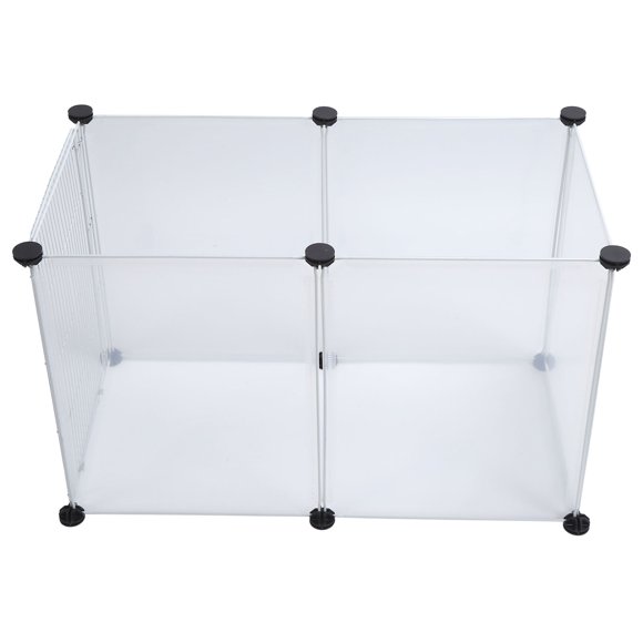 Dog Playpens, Foldable Gate for Dogs, Easy Assembly Translucent Plastic Cat Dog Enclosure, Outdoor Dog Fence Exercise Pen, Suitble for Small Medium