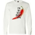 thumbnail image 3 of Inktastic I'm so hot right now Chili Pepper on Fire Long Sleeve T-Shirt, 3 of 5