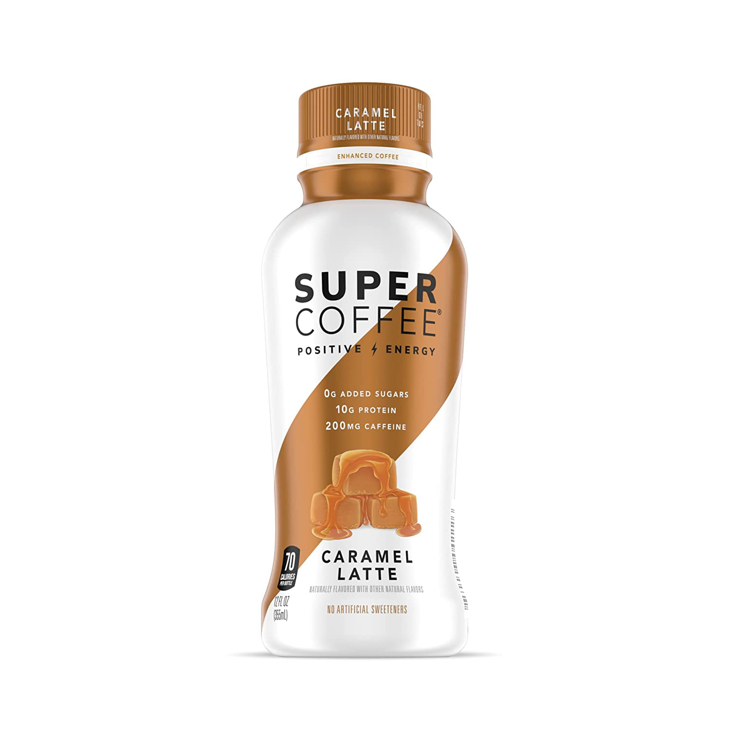 Kitu Super Coffee, SugarFree Keto Coffee (0g Sugar, 10g Protein, 70  Calories) CARAMEL 12 Fl Oz, 12 Pack