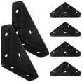 thumbnail image 4 of SHISUYAN 10pcs Black Triangle Shelf Brackets Heavy Duty Cold Rolled Steel for Home Use, 4 of 8