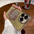 thumbnail image 1 of Funda de teléfono con incrustaciones de diamantes galvanizados en polvo Flash hello kitty lindo para iphone Xr Xs 11 12 13 14 15 Pro Max, 1 of 4