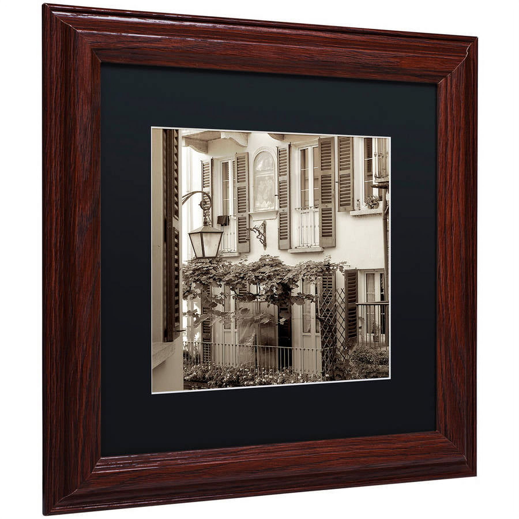 Trademark Fine Art "Bellagio I" Canvas Art by Alan Blaustein, Black Matte, Wood Frame