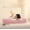 Pink, variant on Konghyp Round Pillow for Sleeping, Comfortable Support Cushion, Ergonomic Design, Removable Washable Cover, Multi-Purpose Home Decor, Soft Velvet Fabric