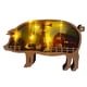 thumbnail image 2 of Decoración de de animales, adorno de cerdo/oveja/, estatuilla de múltiples capas hueca, decoración rústica para hogar, decoraciones de Cerdo con Luz Sunnimix Luz nocturna en forma de vaca, 2 of 8