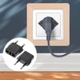 thumbnail image 2 of Shisuyan 6pcs Socket Converter Power Socket US Plug to EU Plug 125-250V Charger EU Plug, 2 of 8
